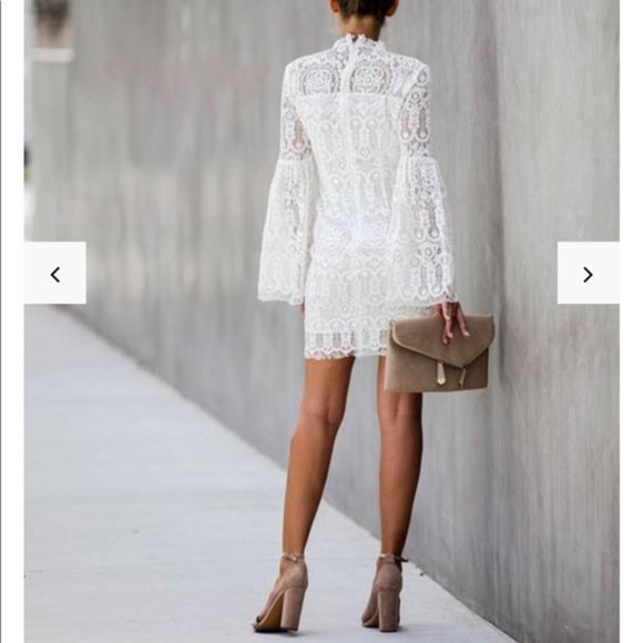 NWOT VICI The Reception Lace Bell Sleeve Dress Small SM - Picture 2 of 11